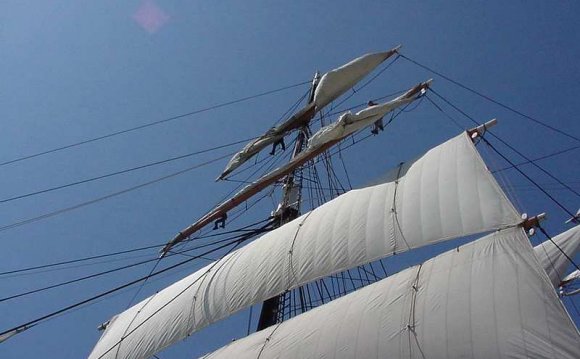 Sails on a ship