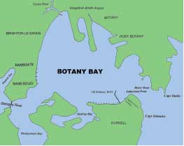 Botany Bay map
