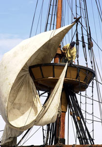 Mayflower II sailors - Plymouth Massachusetts