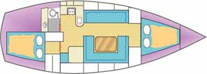 sailboat interior layout for offfshore and ocean sailing