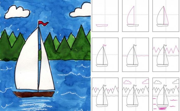 How to draw a Sailboat?