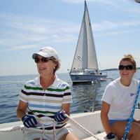 Sailing lessons on Chesapeake Bay, Maryland