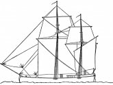 Sailing boat drawing
