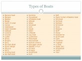 Types of Sailboats