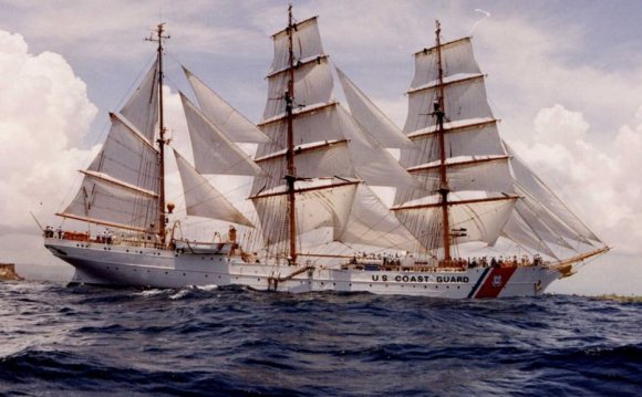 US Coast Guard sailing ships