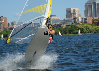 Windsurfing on the Charles